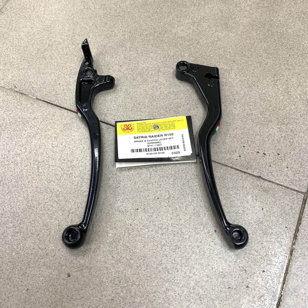 Tay thắng RAIDER Fi và SATRIA sơn đen ( 1 cặp )
