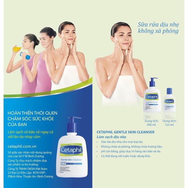 SỮA RỬA MẶT CETAPHIL 125ML CHĂM SÓC DA MẶT DỊU NHẸ - ICARE
