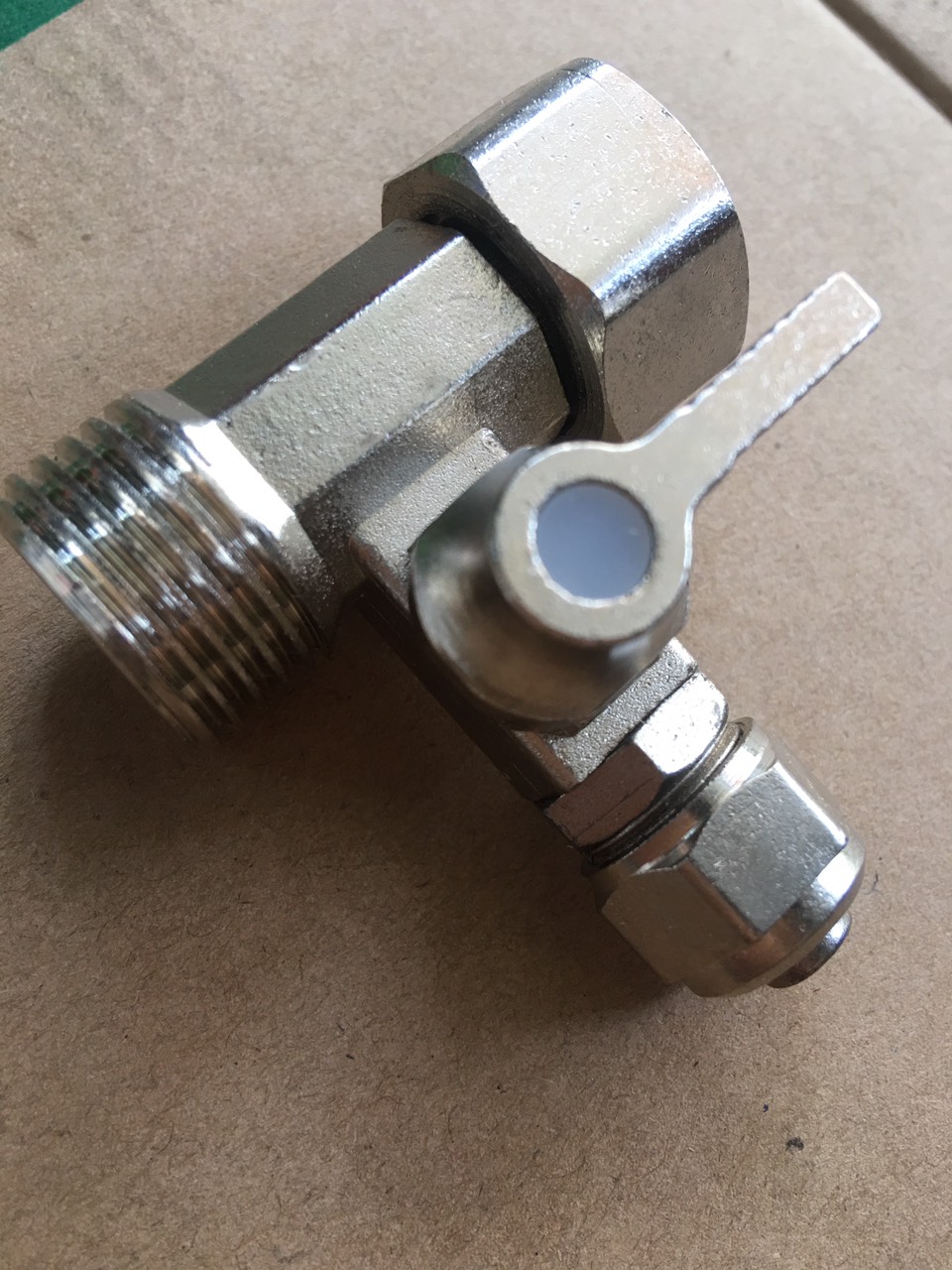 (HCM) Khóa Cấp Nước Đúc Liền Ren 21 Dây 10mm (Van Khóa Máy Lọc Nước)