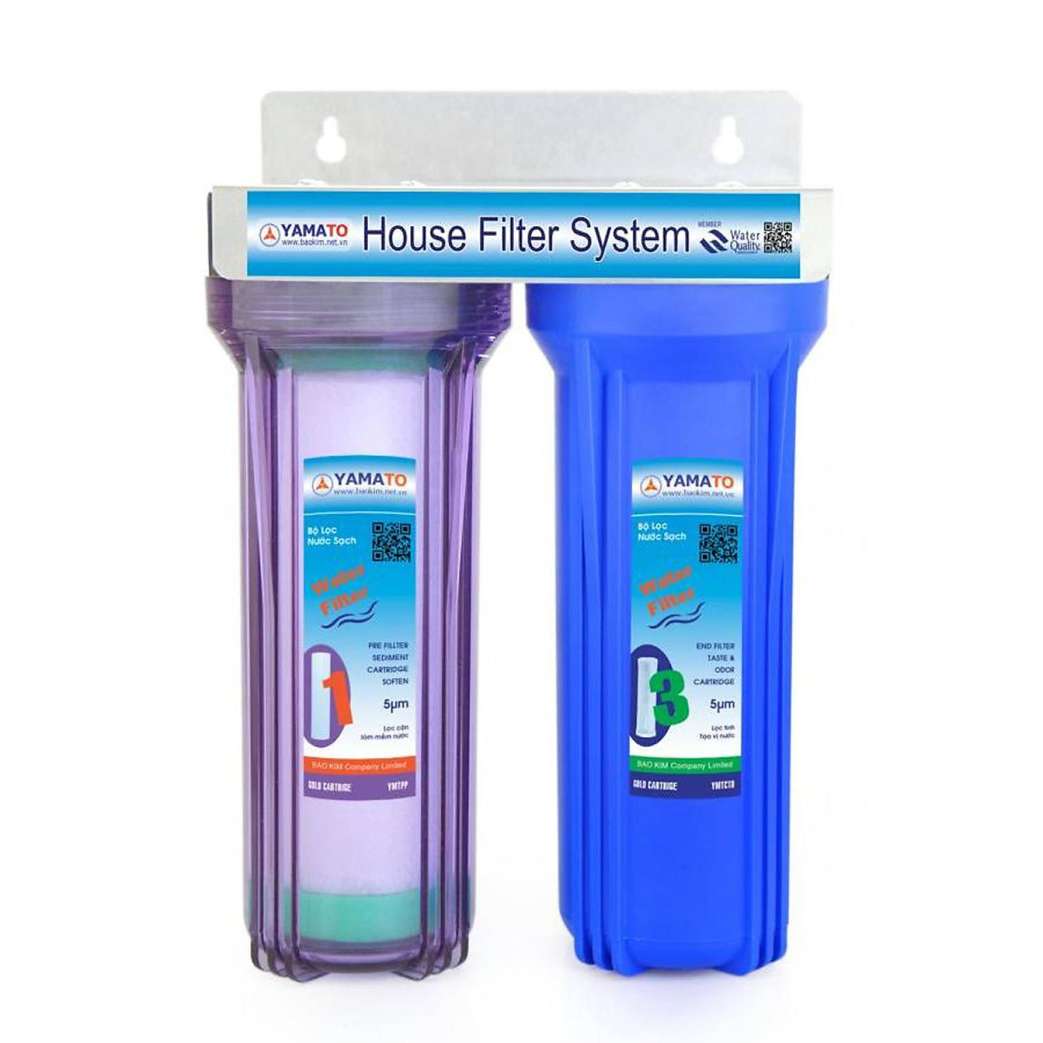 Bộ lọc nước thô đầu nguồn 2 cấp lọc 10inch zen 13