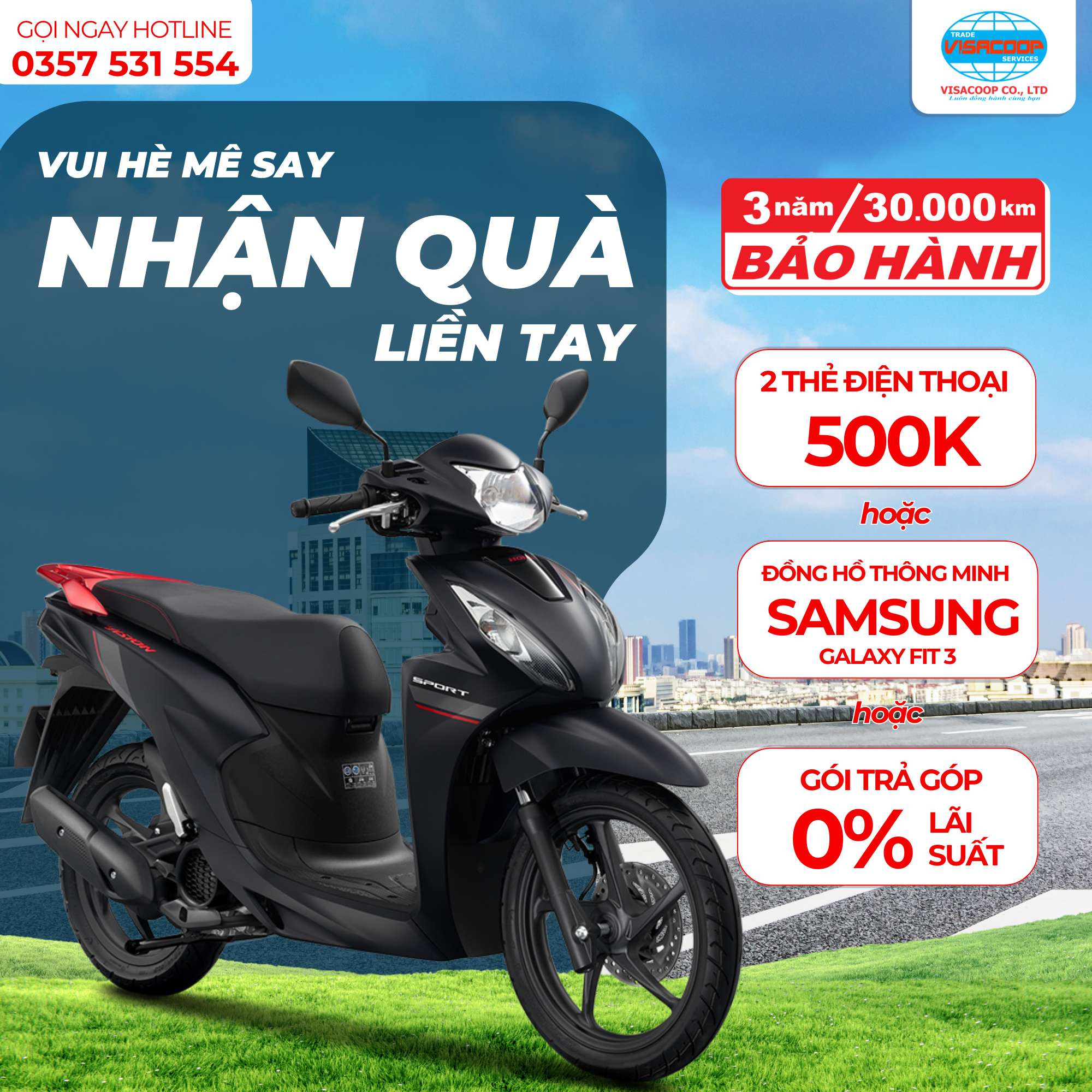 Xe máy Honda VISION 2025 phiên bản Thể thao