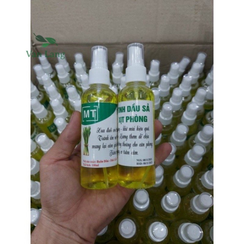 Tinh dầu sả - tinh dầu sả xịt phòng chai 100ml