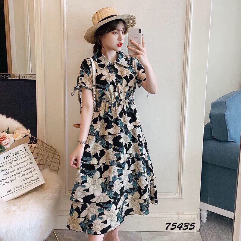 [HCM]ĐẦM LỤA HOA 3 TẦNG DỰ TIỆC SIÊU XINH