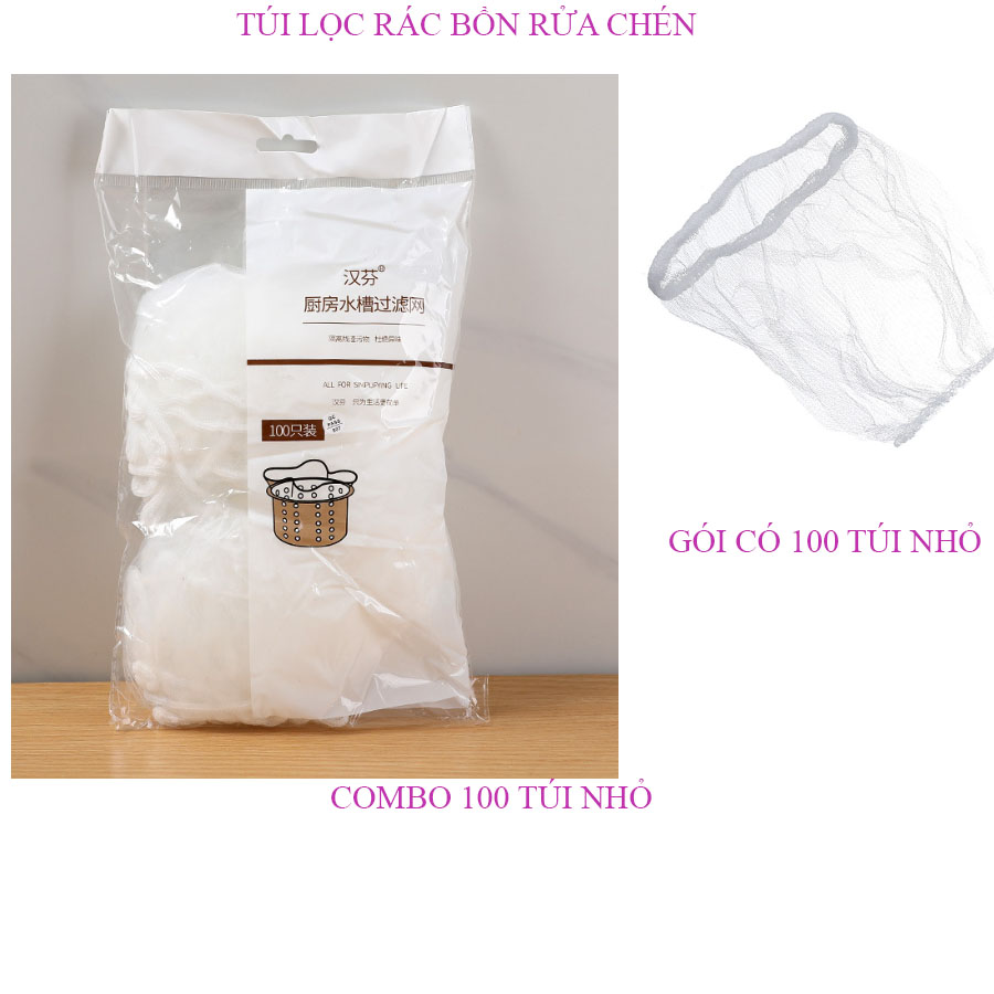 TÚI LƯỢT RÁC BỒN RỬA CHÉN - CHẶN TÓC NHÀ TẮM