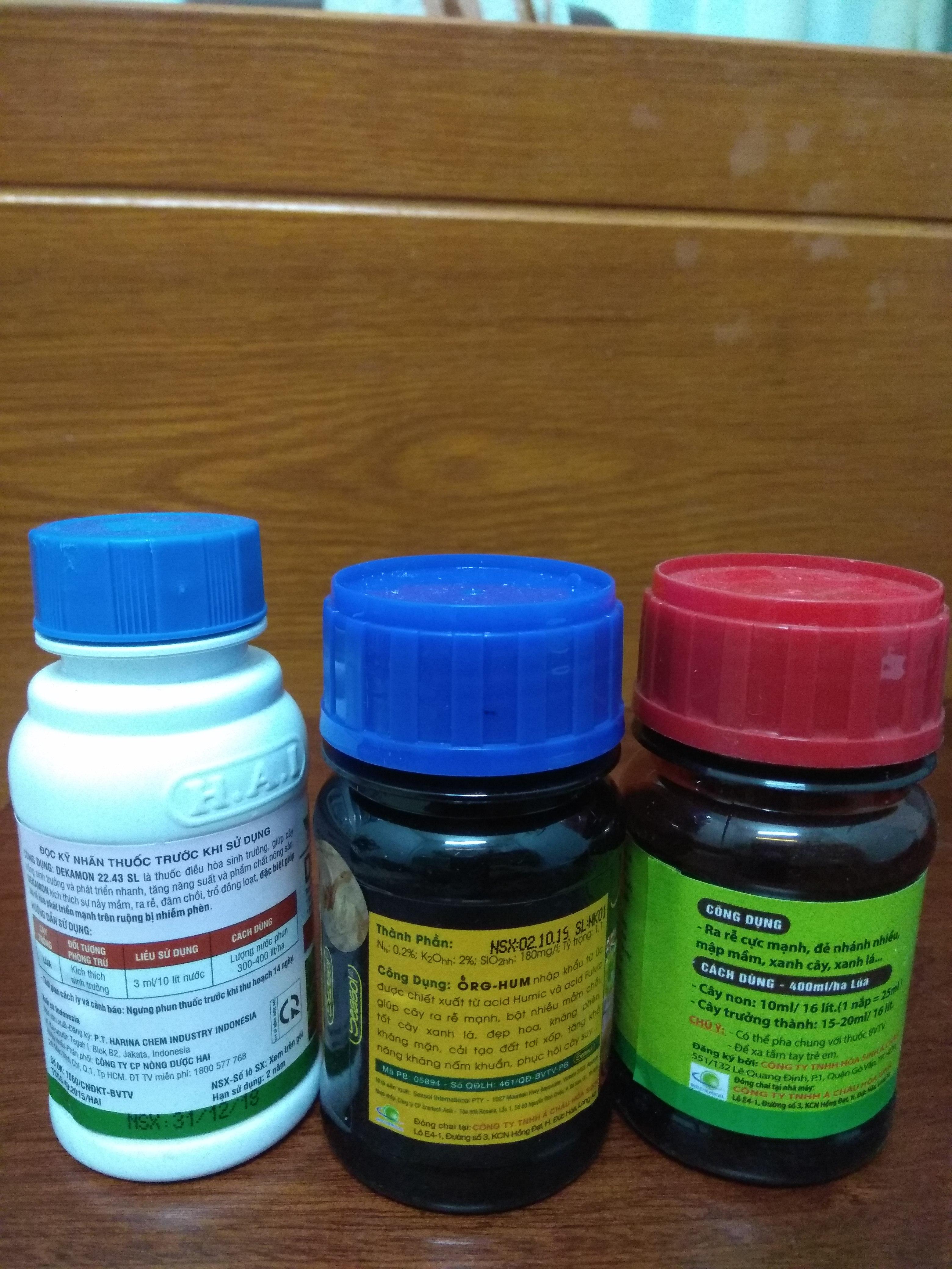 Combo  1 chai Org Hum 100ml + 1 chai AC Root 100ml + 1 chai Dekamon 100ml