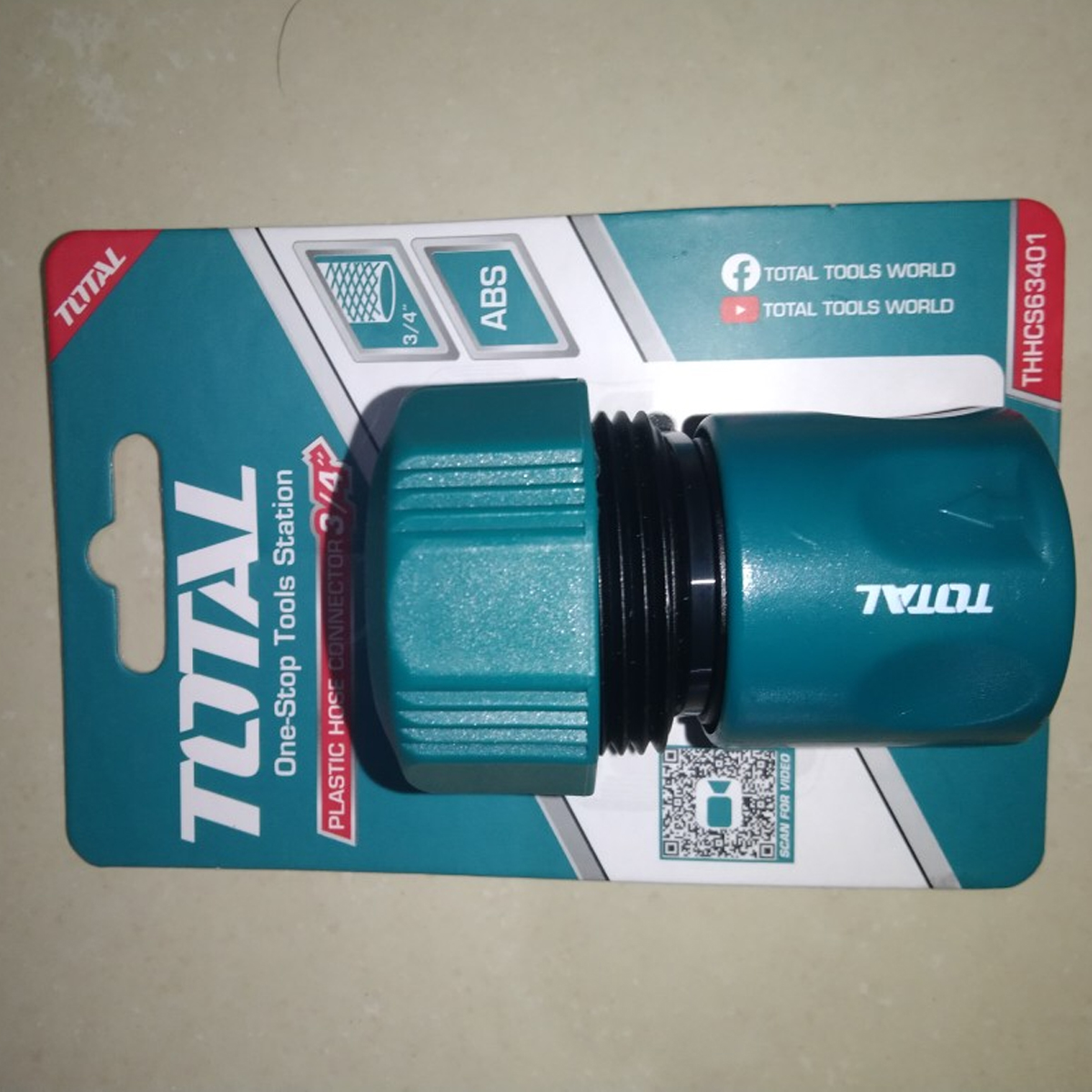 [HỎA TỐC] Vòi xịt tưới cây Total vòi phun nước có chỉnh tia dùng với ống 3/4 inch chất liệu thân nhựa cứng cáp ABS và tay cầm cách nhiệt TDR