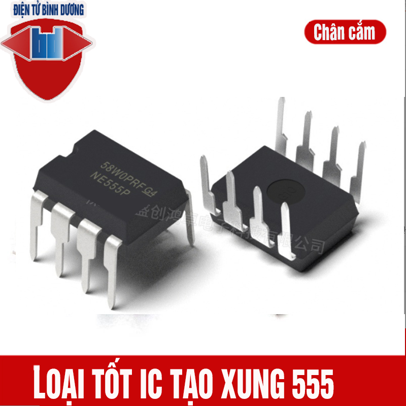 [4 CON] (DIP) IC NE555  KA 555 DIP-8 (NE555N NE555P 555) CHÂN CẮM MỚI
