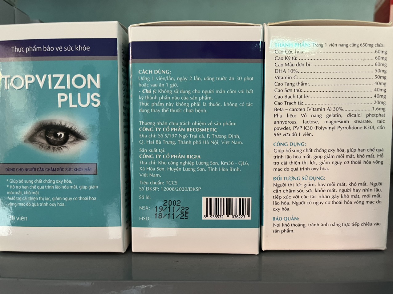 Topvizion plus giúp đôi mắt sáng khỏe