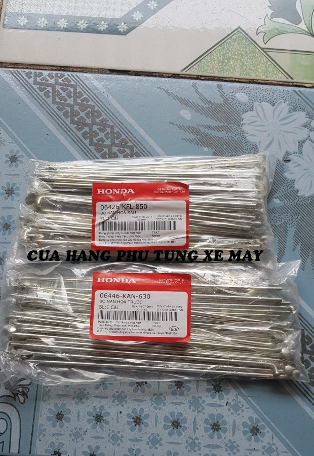 Bộ căm cho xe Future 1 hàng ( thắng đĩa trước thắng đùm sau ) - 2 bánh
