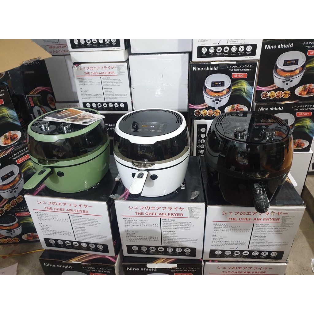 (Bảo Hành 12 Tháng )Nồi Chiên Không Dầu CƠ Nine Shield 8 lít