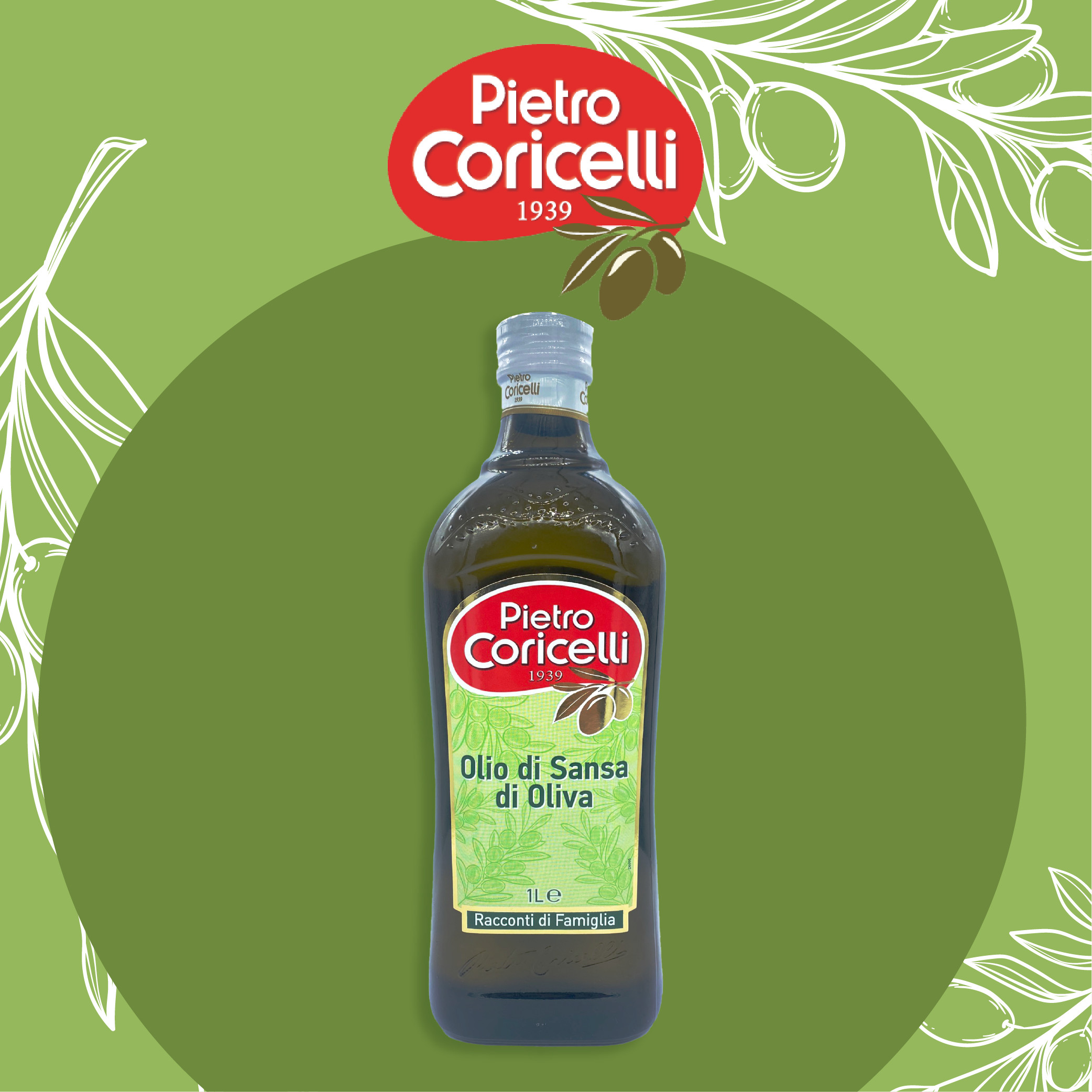 [Date 09.2027] Dầu Oliu Pietro Coricelli Pomace Olive Oil 1L