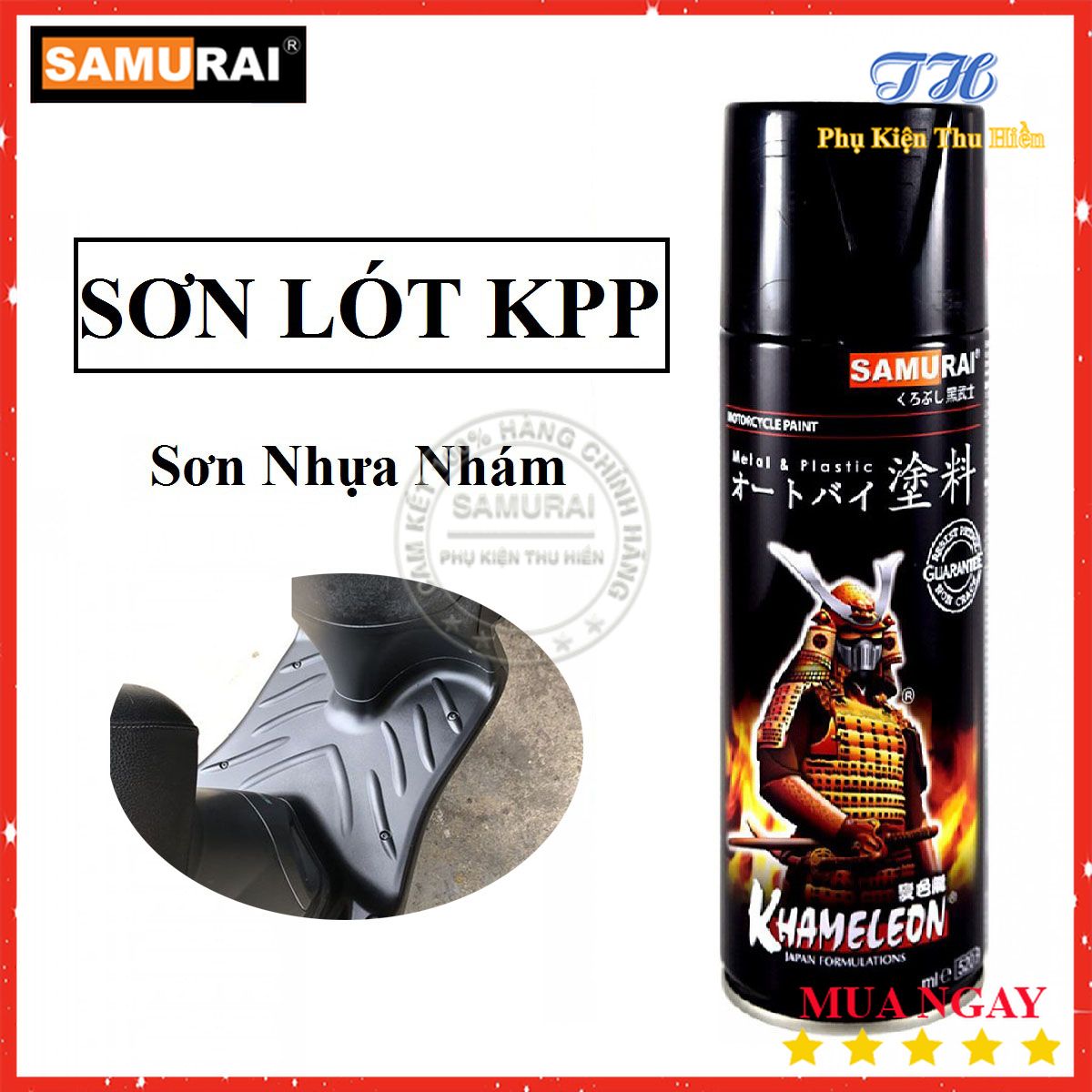 [HCM]Chai Sơn Samurai Lót KPP - Sơn Nhựa Nhám