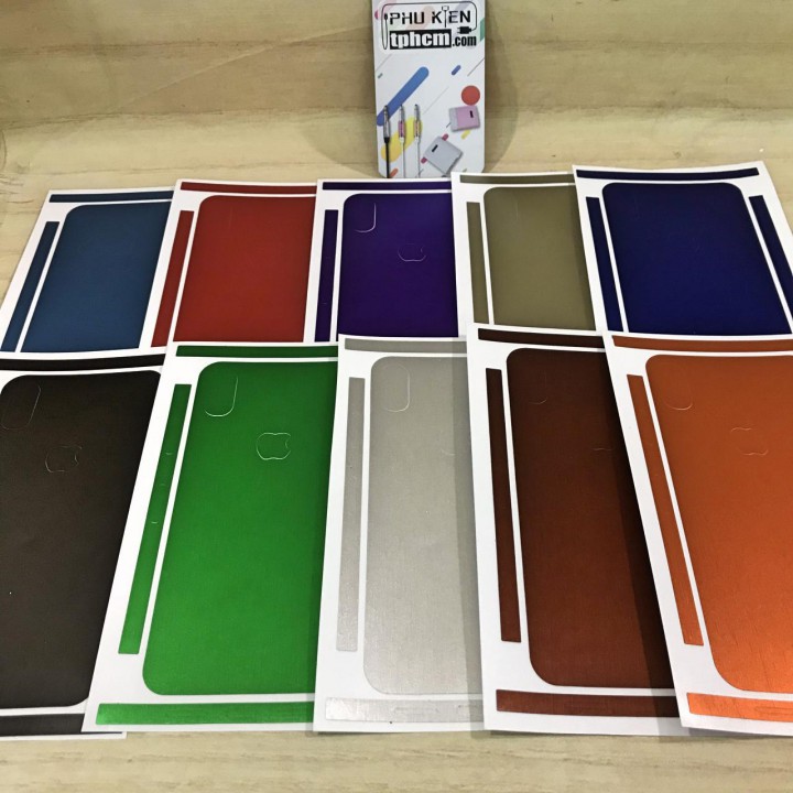 [ Bán chạy ] - Dán mặt lưng Màu iPhone X - Xs
