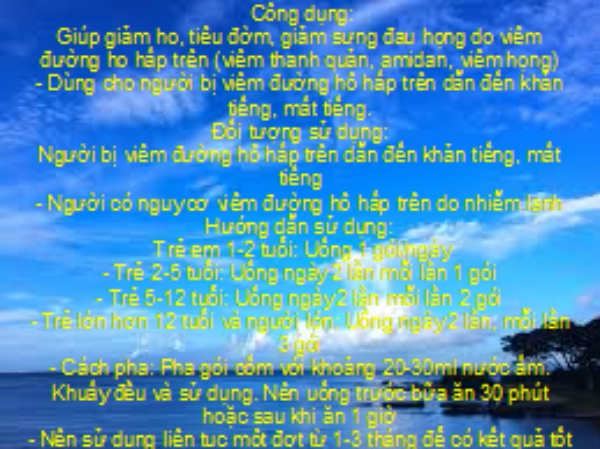 Cốm Tiêu Khiết Thanh ( Hộp 15 gói)