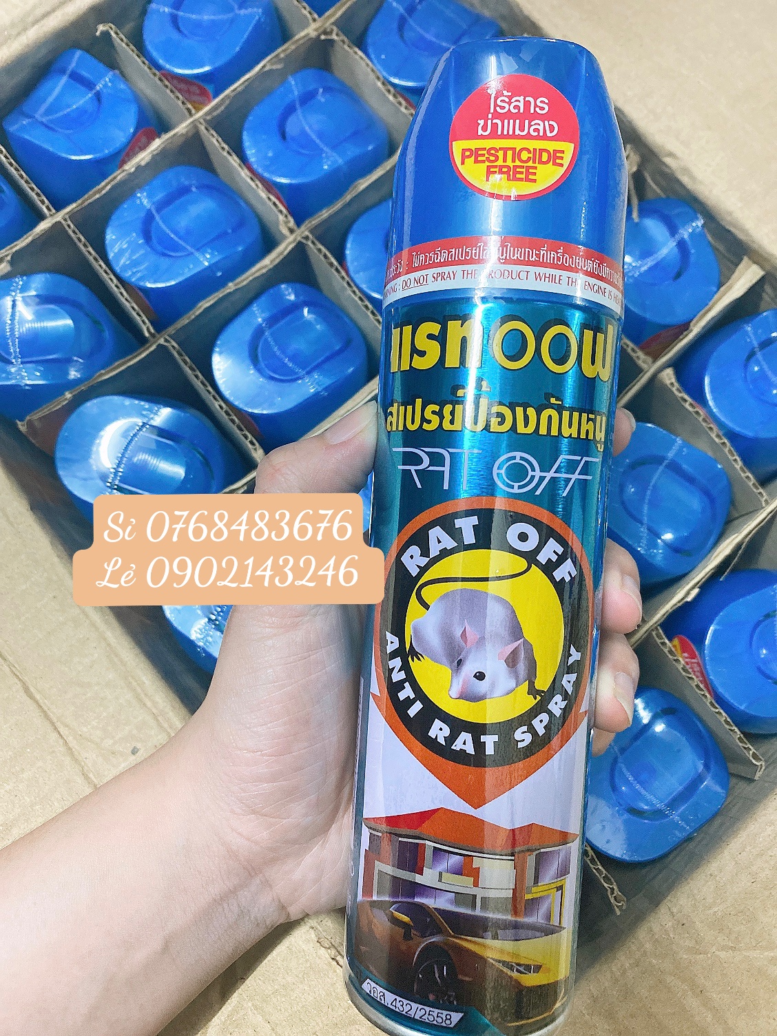 Chai xịt đuổi chuột Thái Lan 200ml