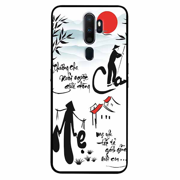 [HCM]Ốp Cường Lực Dẻo Đen Dành Cho Oppo A9 2020 - A5 2020 Mẫu Cha Mẹ Mẫu Đẹp