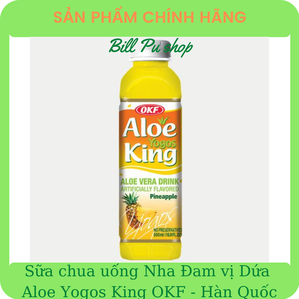 Sữa chua uống nha đam vị Dứa Aloe King Yogos OKF 500ml - Hàn Quốc