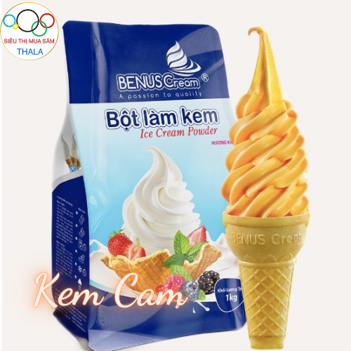 Bột làm kem tươi Kem Cam