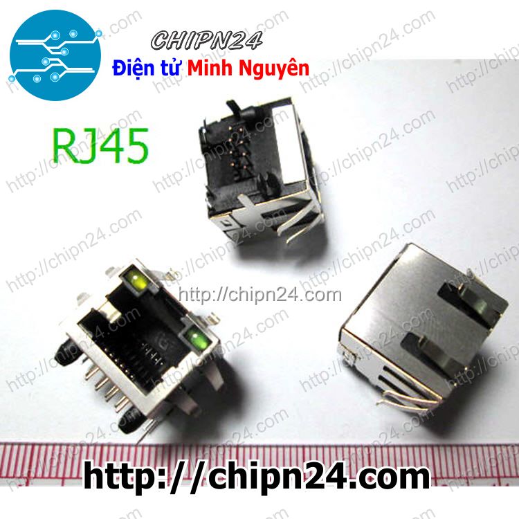 Đầu cắm rj45 8p có đèn led