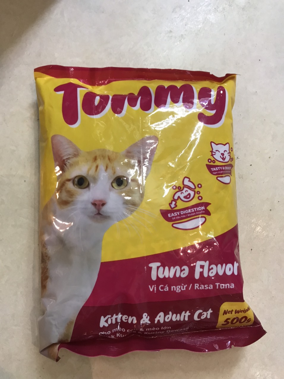 COMBO 4 GÓI THỨC ĂN MÈO TOMMY 500G-100K