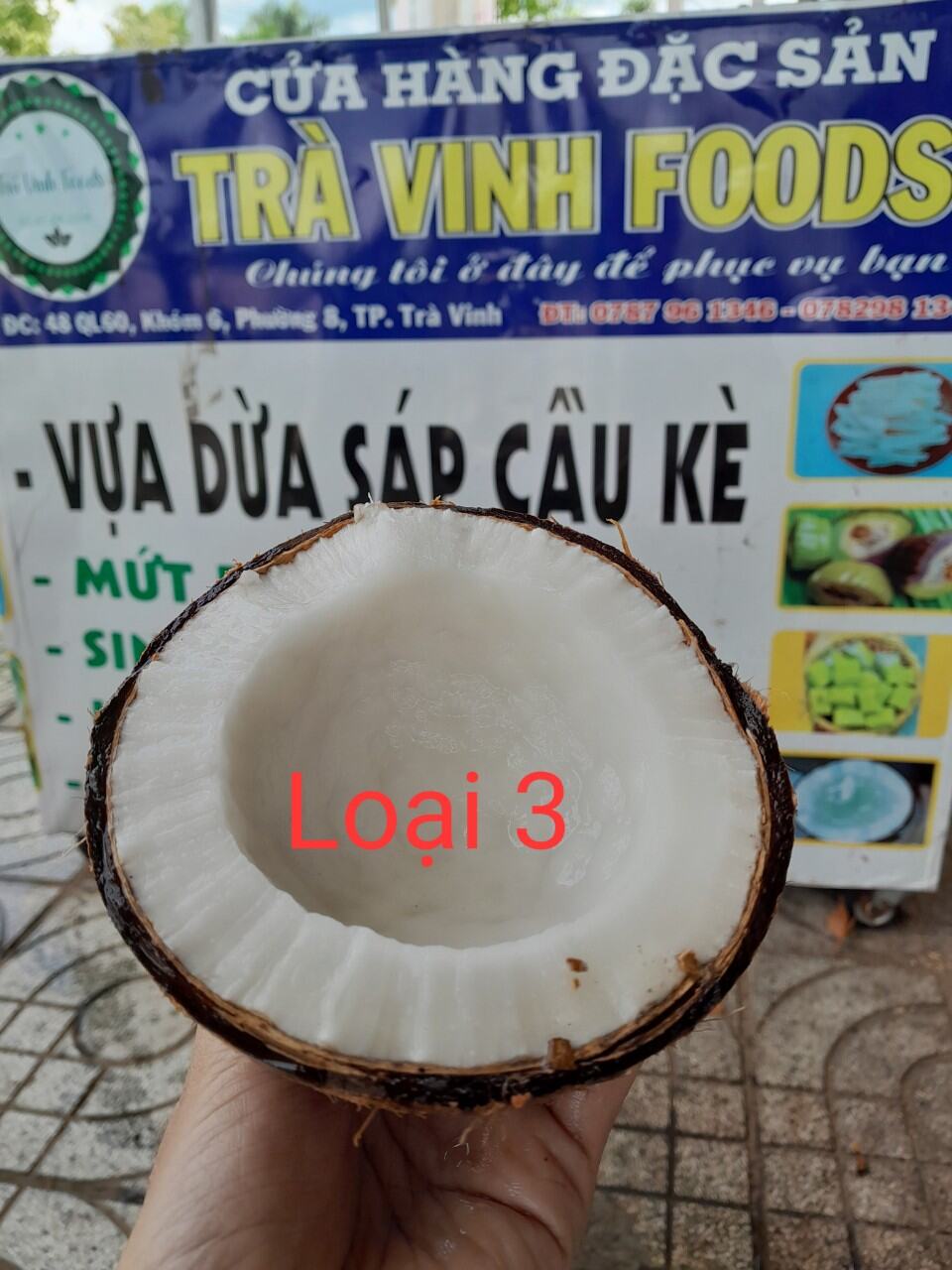 Dừa Sáp Cầu Kè Đặc Sản Độc Lạ Trà Vinh