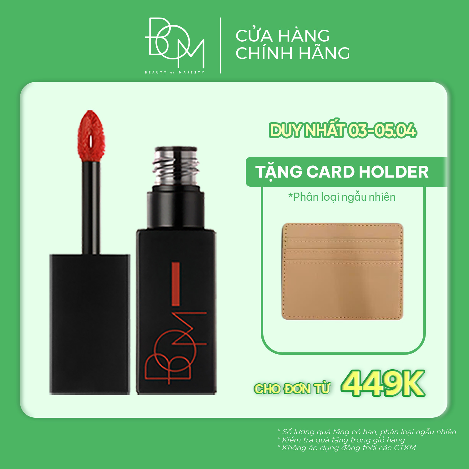 Son kem lì BOM Matt Holic Tint 8.5g