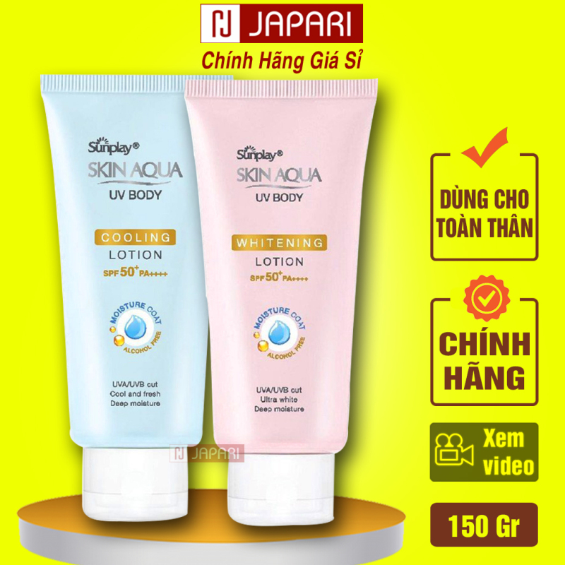 Kem Chống Nắng Body Skin Aqua CHÍNH HÃNG - KCN Sunplay Skin aqua - Sữa Chống Nắng Lotion Dưỡng Thể Toàn Thân - Mỹ Phẩm Giá Sỉ JAPARI