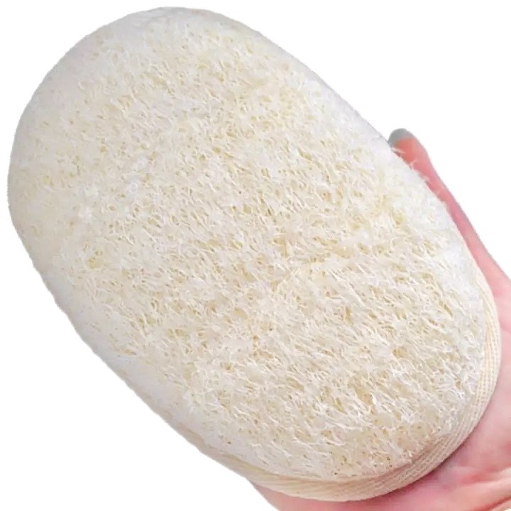 Combo 2 Bông tắm xơ mướp dùng tẩy tế bào chết, tạo bọt tốt, mềm mại