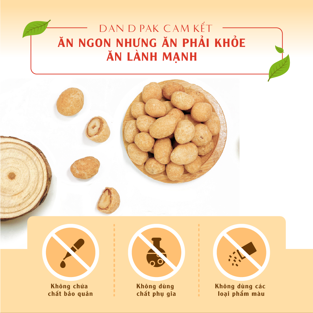 [Chính hãng] Đậu phộng nước cốt dừa 1kg Dan D Pak