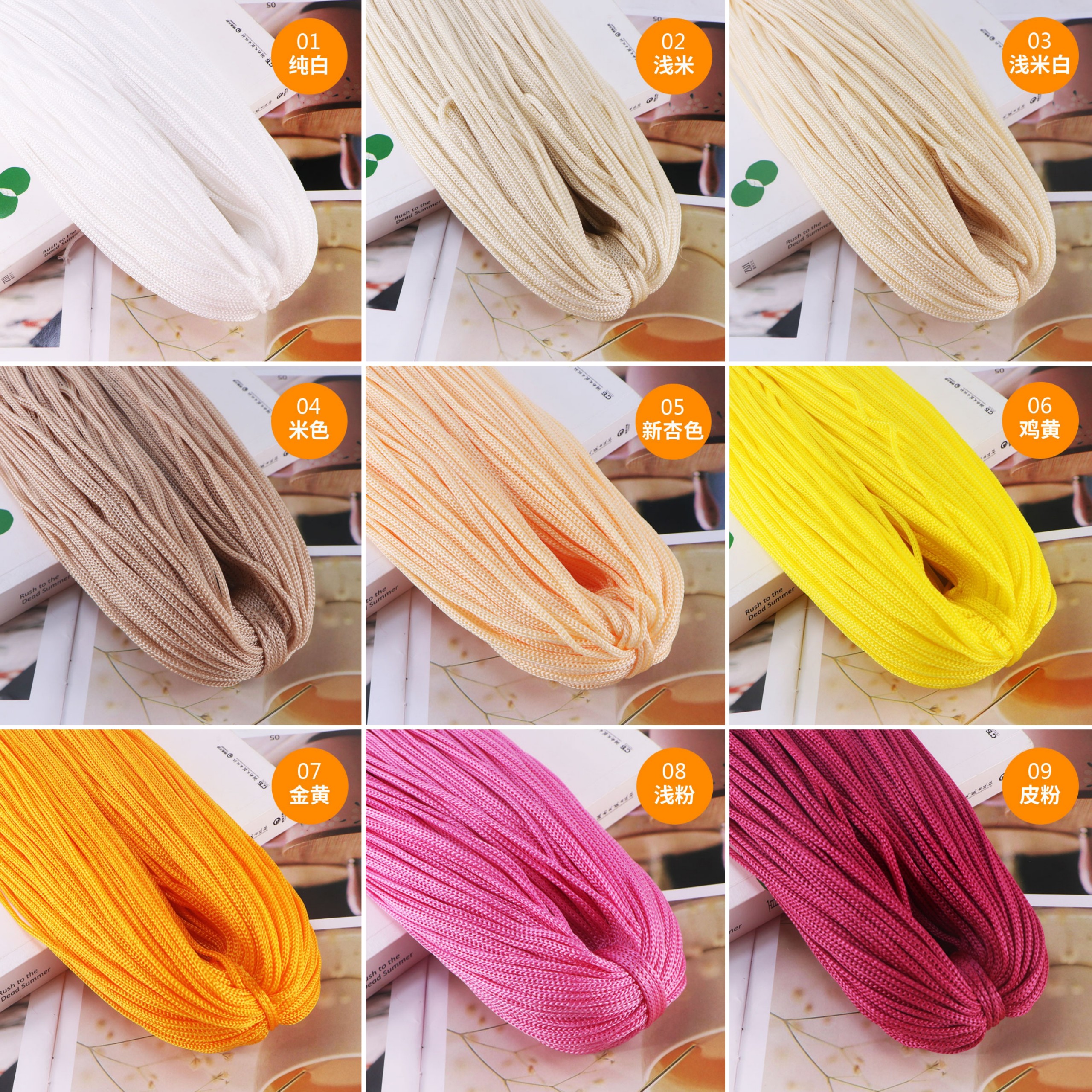 Sợi dù đan móc mũ, túi handmade