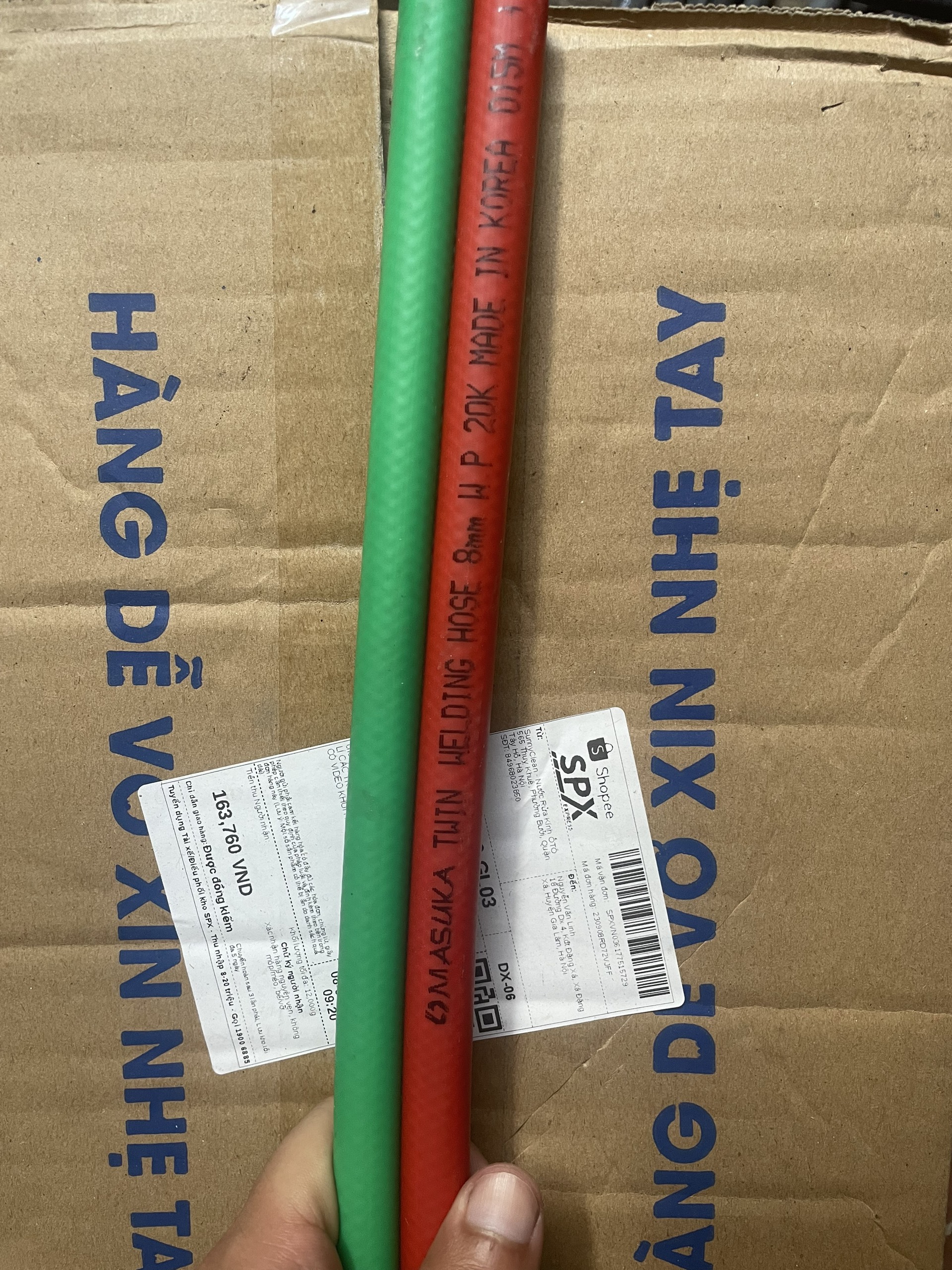 Dây hơi đôi oxy gas Masuka 8mm Hàn Quốc