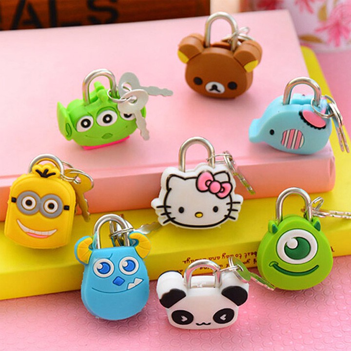 Ổ khóa mini vali hoạt hình dễ thương