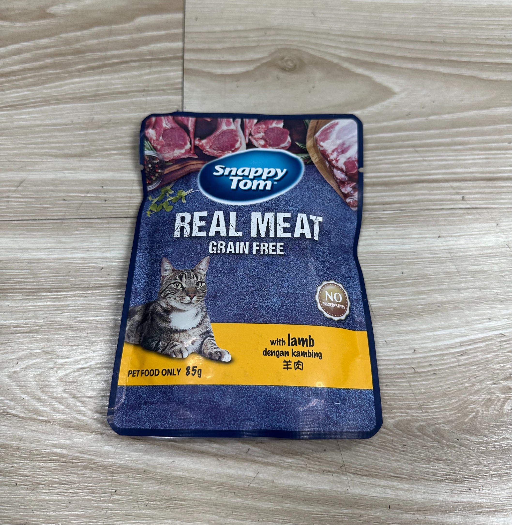 Pate Snappy Tom Grain Free cho mèo gói 85g