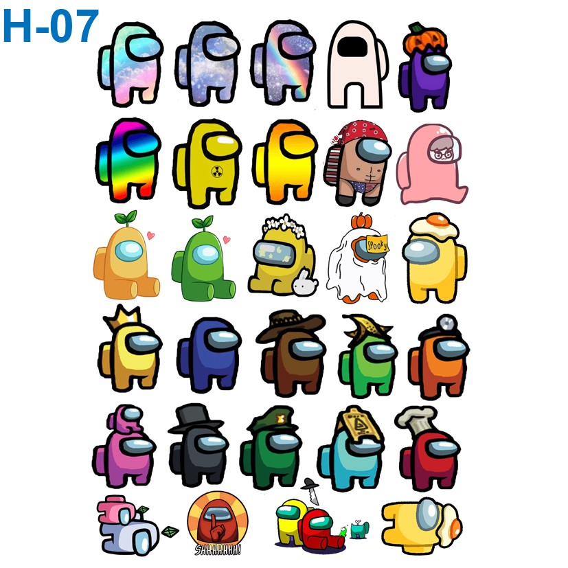 Sticker/ Hình dán Game Among Us ( Nhiều mẫu)