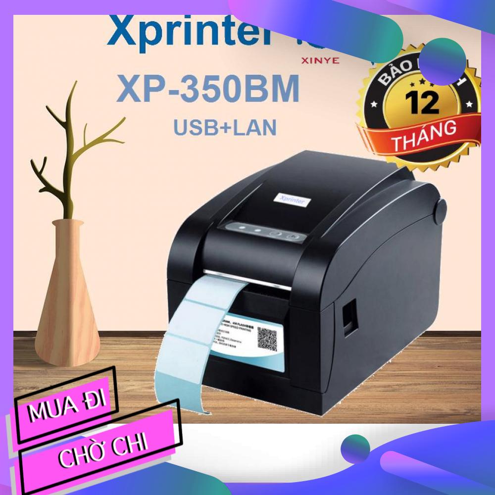 [HCM]Máy In Tem Mã Vạch Xprinter XP-350BM (Cổng USB và Lan)