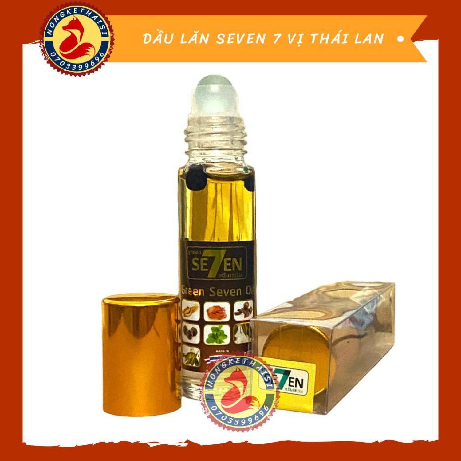 [100% thá¡ N.D] Dầu lăn Seven thá¡ Lan