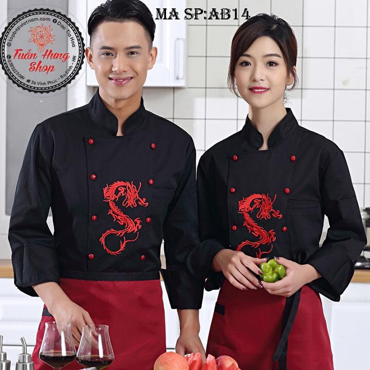 áo bếp,đồng phục bếp cao cấp ab14