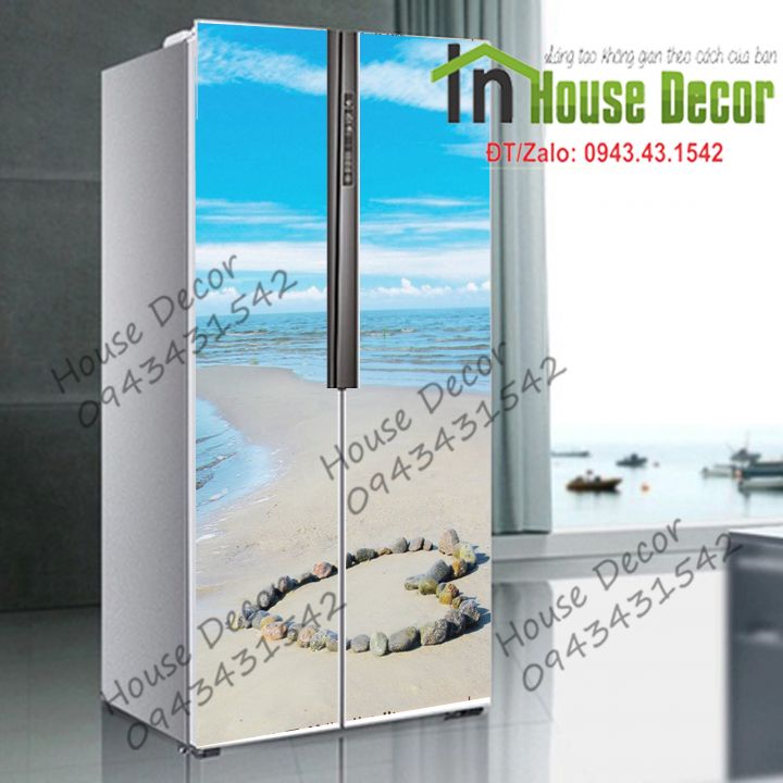 Decal Dán Tủ Lạnh - Chống Thấm Nước - Chất Liệu Decal Bóc Dán - Phù Hợp Mọi Loại Tủ - TL 83 - Decal dán tủ lạnh kệ tường tủ quần áo, decal dán, giấy dán, trang trí nội thất, giấy dán nội thất, trang trí nhà cửa