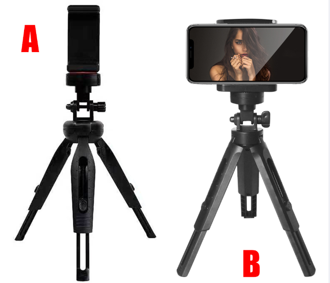 [HCM]Giá đỡ điện thoại 3 chân Mini Tripod 360 độ (ĐEN)