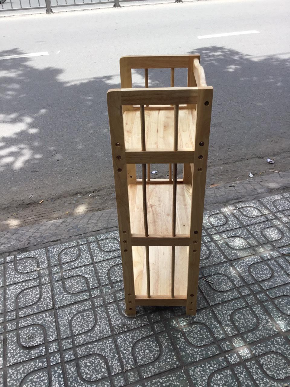 [HCM]Kệ sách gỗ 3 tầng ngang 40 màu vàng
