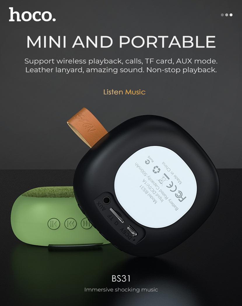 Loa Bluetooth mini Hoco BS31 Bright sound Wireless V4.2WT - Hãng phân phối chính thức - Nhất Tín Computer