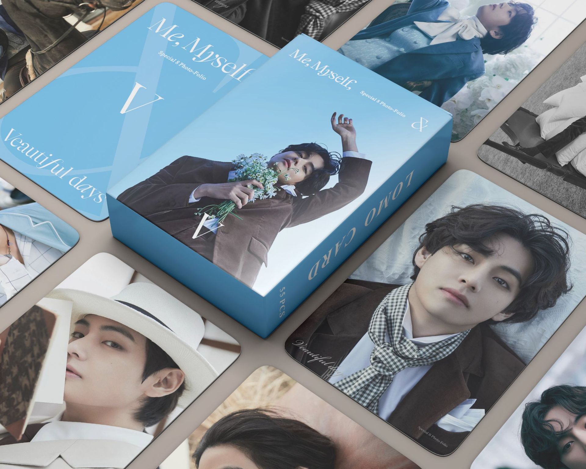 Set 55 lomo card Bts V-Mẫu 3