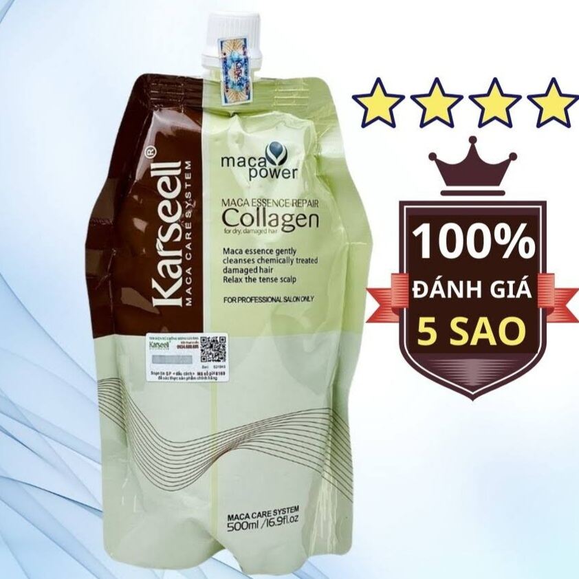 Ủ tóc collagen karseell 500ML mềm mượt , phục hồi tóc
