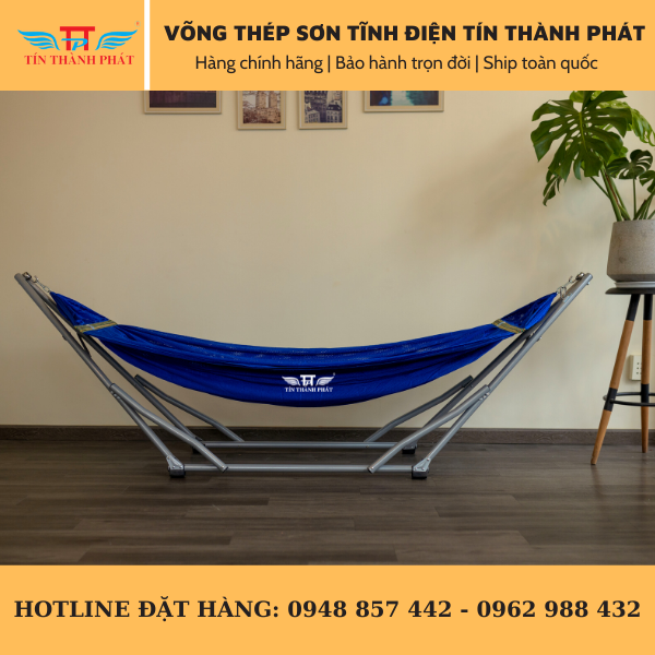 Võng Xếp Thép Sơn Tĩnh Điện Tín Thành Phát – Khung võng dày Chắc Chắn, chống trượt, lưới võng thoáng mát