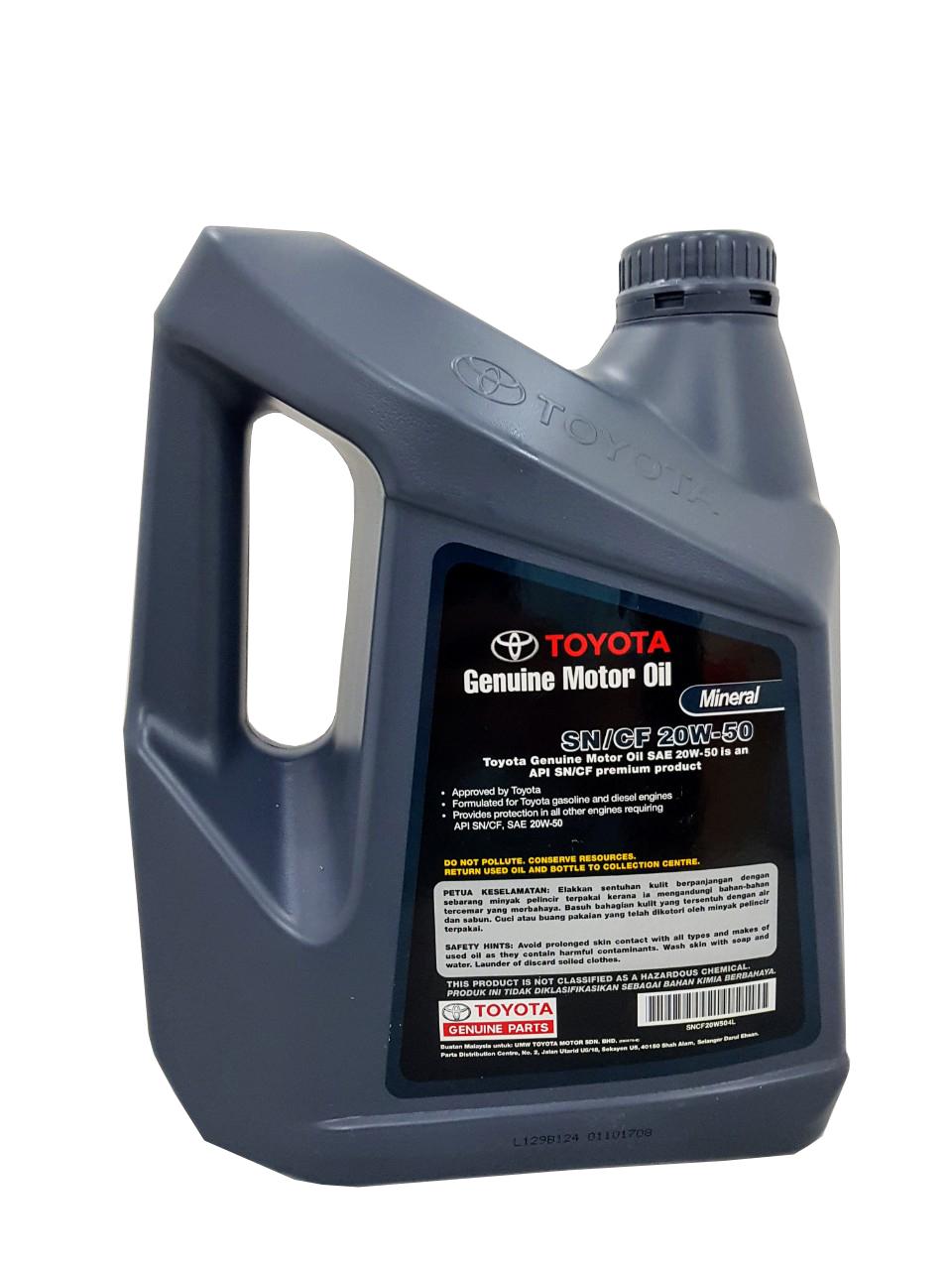 Nhớt Toyota 20w50 4L