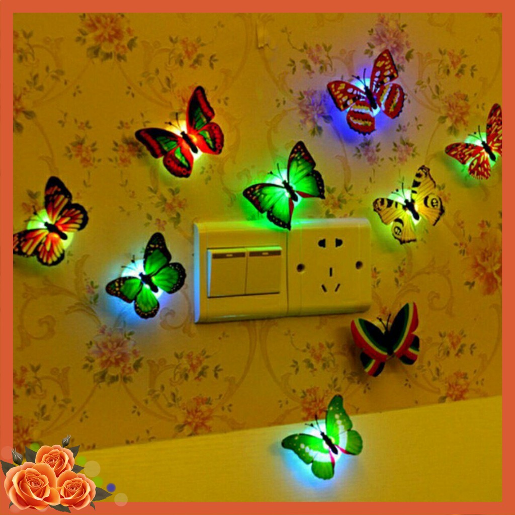 Đèn Led Trang Trí Hình Bươm Bướm Lãng Mạn Đẹp