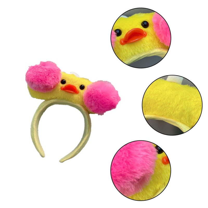 Băng Đô Cài Tóc Chú Vịt Má Hồng Siêu Cute