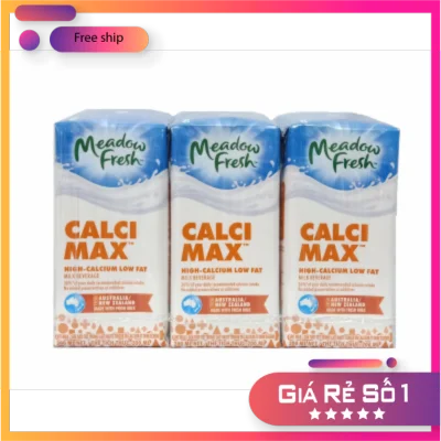 Sữa tươi Meadow Fresh Max canxi thùng 24 hộp 200ml- Date T8/2021