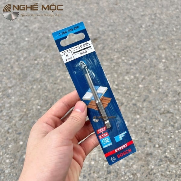 Mũi khoan gạch cứng bosch hex-9 chính hãng nghề mộc 2608900592
