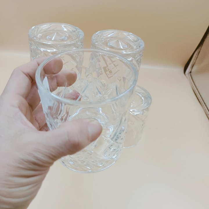 Bộ 6 Cốc Thủy Tinh  Dung Tích 340 ML Cao Cấp